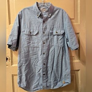 Carhartt Relaxed Fit Button Front Short Sleeve Work Shirt GUC RN# 14806 Size: M